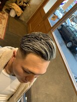 エルエー バーバーショップ 草津店(L.A BARBERSHOP)&nbsp;ホワイトメッシュ×スキンフェード　スタイリスト【真下】