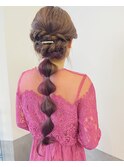 パーティーヘアダウンスタイル