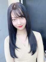 アイティーバイアルバム 下北沢店(IT by ALBUM)&nbsp;暗髪ブルージュ_アースカラーくびれヘアツートンカラー_28968