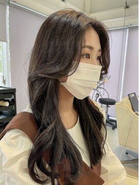 モア 岡崎(more) 網紅ロング×オリーブグレー