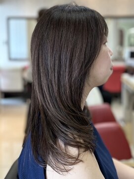 ヘアークリアー 春日部 大人可愛い伸ばしかけロングレイヤースタイル/30代40代50代