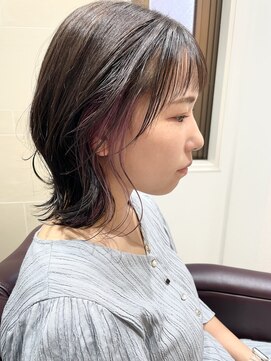 アビーヘアー 住吉店(abie hair) ピンクのインナーカラー