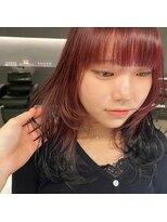 リール(rire)&nbsp;【rireリール(大須)】レッドレイヤーカット