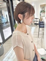 ステアケース 武蔵小杉店(stair:case)&nbsp;ナチュラル前下がり耳かけショートボブ人気