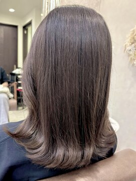 ハイバレーヘアーメゾン(HIGH VALLEY HAIRMAISON) ミディアムボブレイヤーボブ顔周りカット外ハネレイヤー