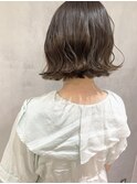[kichi.] 切りっぱなしボブ×オリーブベージュ