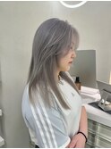 韓国/ハイトーンカラー/ワンホンヘア/レイヤーカット/髪質改善