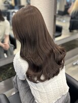 ペレ 栄店(PELE)&nbsp;デザインカラー/レイヤーカット/ウェットヘア/オリーブベージュ