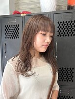 ヲタク(wotaku.)&nbsp;グレージュカラー透明感カラーベージュダブルカラーブリーチ前髪