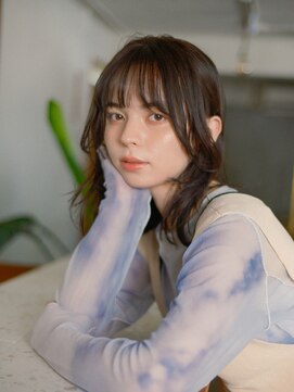 シエン 恵比寿(CIEN) 前髪(顔まわり)カット/ラベンダーアッシュ/韓国ミディアムボブ