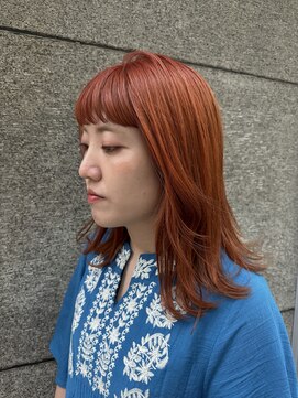 サル(saru) ☆ブリーチ×コーラルオレンジ☆