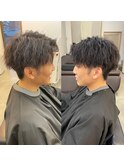 ツイストピンパーマ