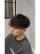 ホワイト(WHITE)&nbsp;波巻きパーマ/波巻きスパイラルパーマ/メンズパーマ