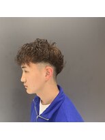 クレオ 片江店(CREO)&nbsp;ベージュカラーパーマメンズカット