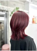 暖色艶カラーワインレッドチェリーレッドピンク