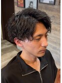 ツイスパ（強）センターパート
