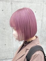 ブリーチダブルカラーホワイトカラーインナーカラー裾カラー艶髪