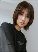 【ボブ】ライン×フラット