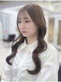 熊本 透明感カラー 韓国風スタイル Una Yumika