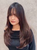 ロンド レア 天神大名店(Lond Le’a)&nbsp;イヤリングカラー/外ハネボブ /縮毛矯正/レイヤーボブ/艶髪