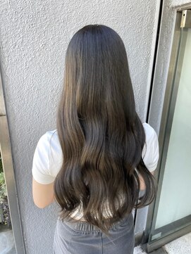 エシェル 平塚店(echelle) ココアアッシュ/ロング/レイヤーウェーブ/平塚