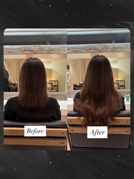 シールエクステ80本でゆるふわ巻き髪♪