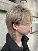 men's/顔周り/ニュアンスパーマ/黒染め/韓国/ダウンパーマ