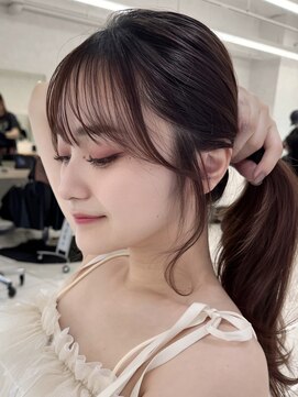 エジョン 三鷹店(Aejon) 三鷹レイヤーカット韓国ダブルカラー顔周り前髪カットボブ