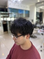 クオリス 赤塚店(QUALIS)&nbsp;冬◎骨格補正マッシュパーマなし前下がりツーブロック