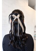 半個室型美容室 Sourire 室見店【スーリール】【2月中旬 OPEN(予定)】 カチモリハーフアップ×リボン☆