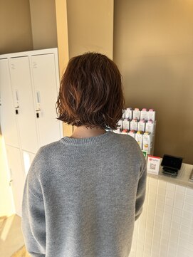 ナギ 栃木(nagi) ボブ×ウェーブパーマ