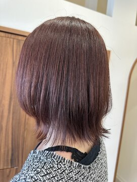 ハル 泉中央駅前店(hal) ミディアムレイヤー/ピンクカラー/hal 泉中央駅前店