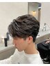 カット+瞬間黒染め  ￥8000 ［メンズパーマ/豊橋/豊川/眉毛］