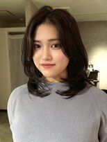 エトワ 中央店(etoi) 大分韓国かき上げレイヤーカット大人レイヤー顔まわりレイヤー