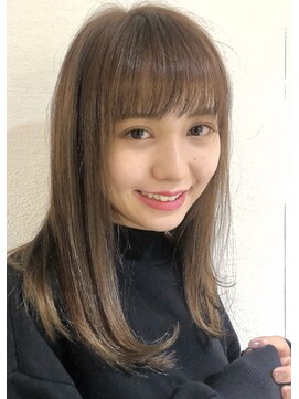 ロンド 表参道店(Lond) 【津賀雅也】マロンベージュ3Dカラーでジグザグバング☆