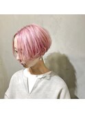 【奈良/inni hair】グラデーションボブ ベイビーピンク