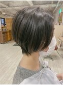 【お客様スタイル】前髪なし×長めショートボブ