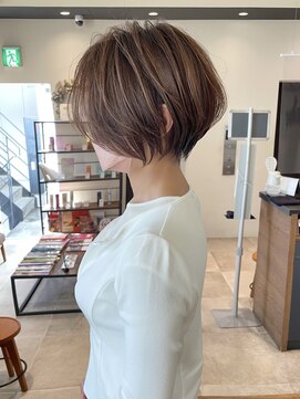 バンプ ギンザ(BUMP GINZA) 《30代40代》白髪ぼかしハイライト×前下がりボブ【イケダ】