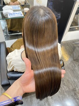 イオエ(ioe) 似合わせカット/メルティカラー/ウェーブミディアム/着物