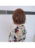 マロンベージュ×外ハネボブ【渡辺俊弥】梅田
