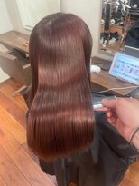 キュア 表参道(CURE)&nbsp;黒髪/グレージュカラー/ココアベージュ/ヘルシーロング「表参道