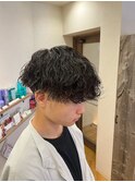 メンズカット　ツイストスパイラルパーマ　ニュアンスパーマ
