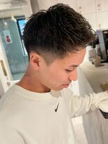 ザ マイル(The mile)&nbsp;フェードスパイキーショートアッシュブラック