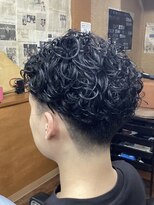 コダマ 新大塚店(KODAMA)&nbsp;スペインカールツーブロックパーマスタイル（マッシュパーマ）