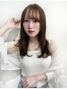 オーロ 千里山店(ORO) 顔周りに少しレイヤーを入れたゆるふわスタイル！