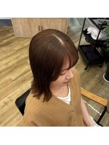 トウキ(touki)&nbsp;小顔似合わせこなれ顔周りカット外ハネ切りっぱなしボブ