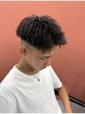 ツイストパーマツイストスパイラルパーマツーブロック