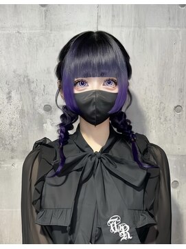 エルシャドール(EL-SHADDOLL) 黒 紫 グラデーションカラー