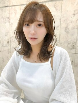 ハローバイシー 仙台(Hello by Sea) メルティカラー×ウェーブミディアム[似合わせカット/韓国]