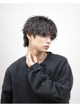 ブラック 渋谷(BLUCK) 渋谷駅/メンズフェザーパーマ/フェザーショート/シャドウパーマ
